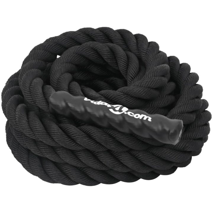 Battle rope svart 6,8 kg polyester vidaXL 9 m – bild 4
