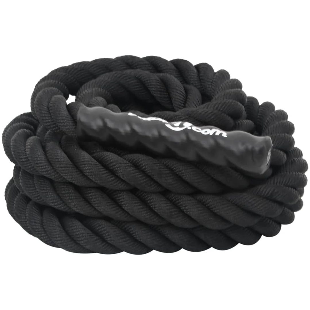 Battle rope svart 6,8 kg polyester vidaXL 9 m – bild 5