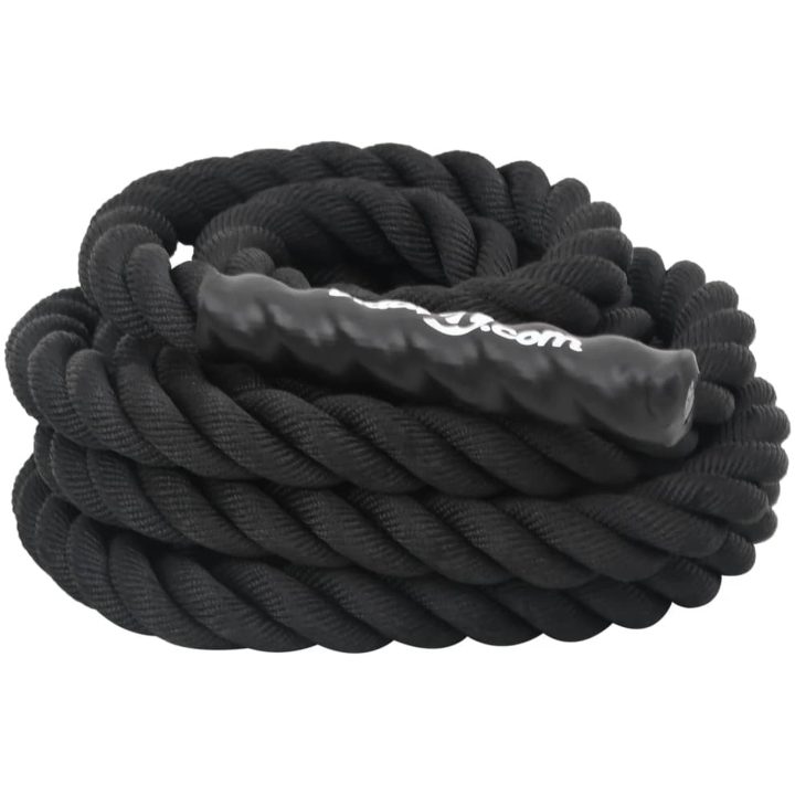 Battle rope svart 6,8 kg polyester vidaXL 9 m – bild 5