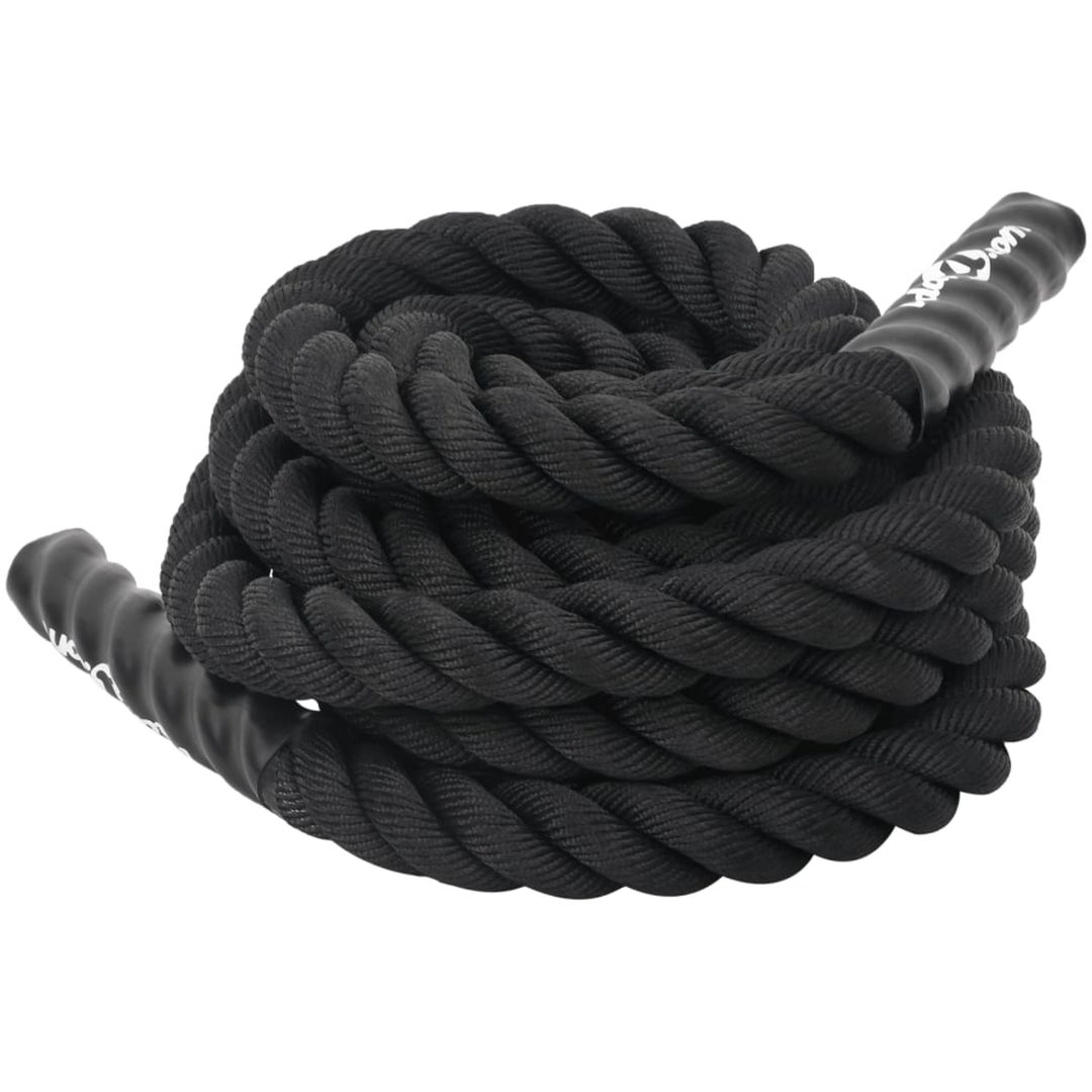 Battle rope svart 6,8 kg polyester vidaXL 9 m – bild 6