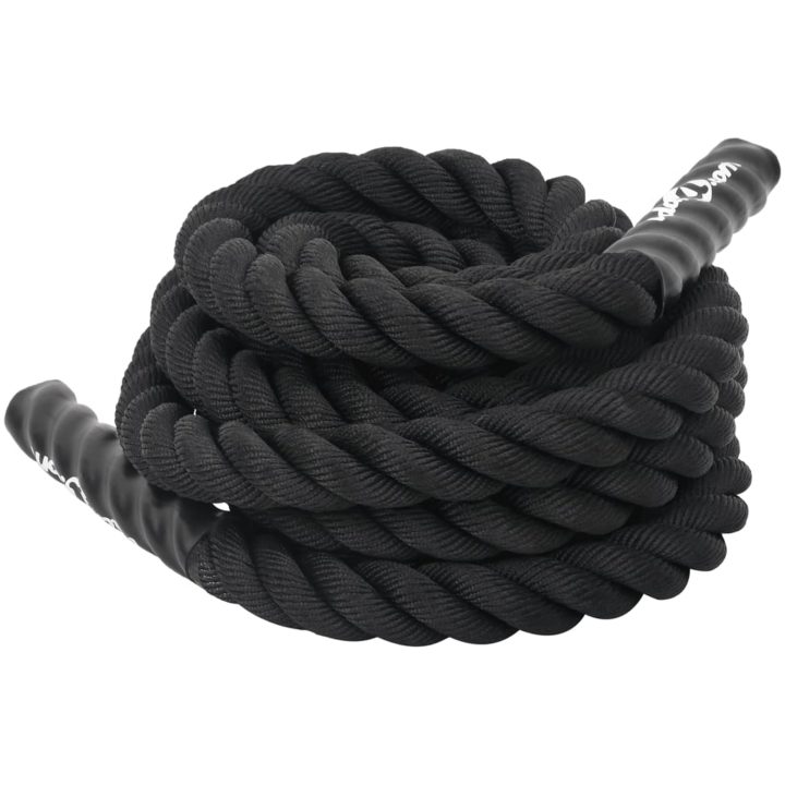Battle rope svart 6,8 kg polyester vidaXL 9 m – bild 6