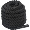 Battle rope svart 9 kg polyester vidaXL 12 m – miniatyr 3