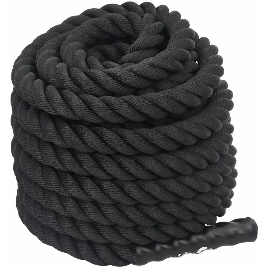 Battle rope svart 9 kg polyester vidaXL 12 m – bild 3
