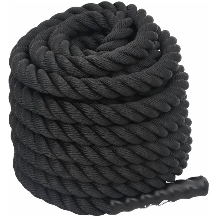 Battle rope svart 9 kg polyester vidaXL 12 m – bild 3