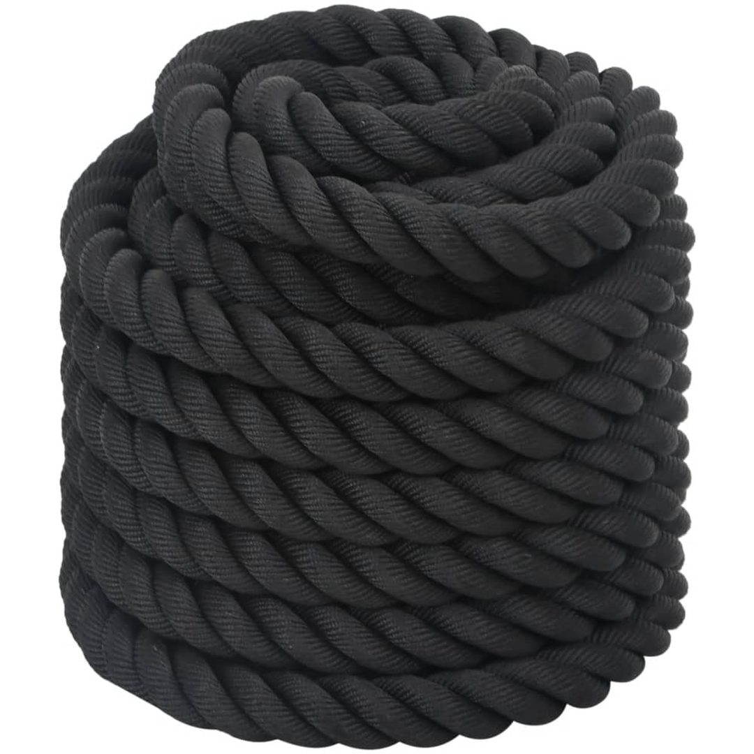 Battle rope svart 9 kg polyester vidaXL 12 m – bild 4