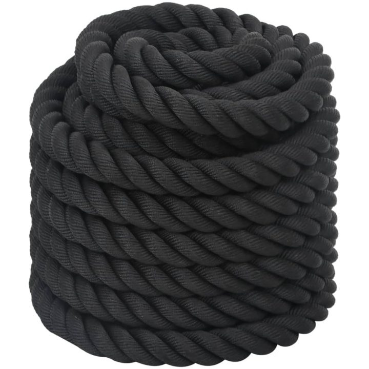 Battle rope svart 9 kg polyester vidaXL 12 m – bild 4