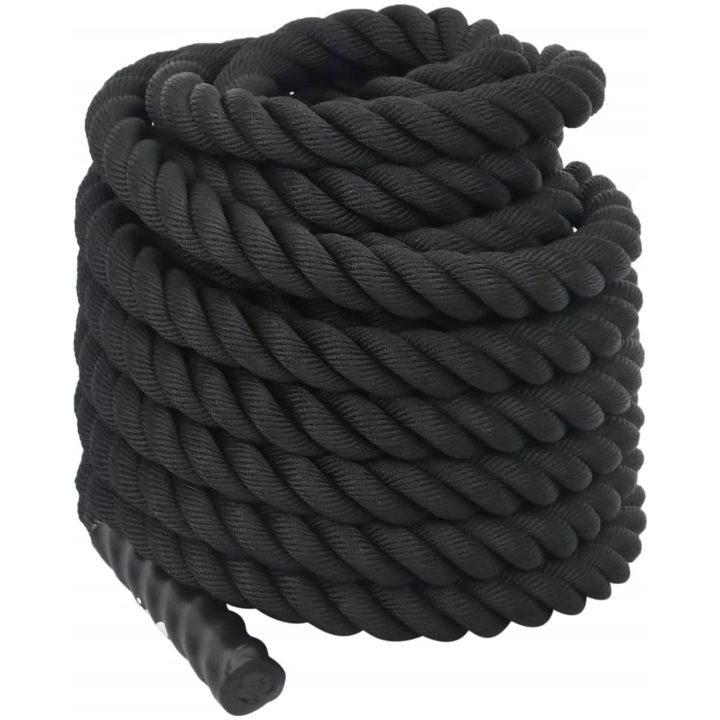 Battle rope svart 9 kg polyester vidaXL 12 m – bild 5