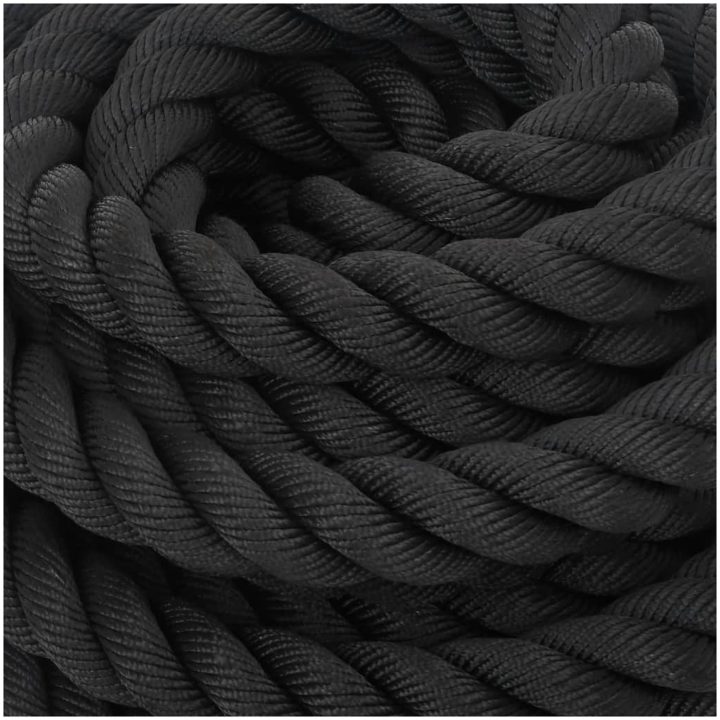 Battle rope svart 9 kg polyester vidaXL 12 m – bild 6