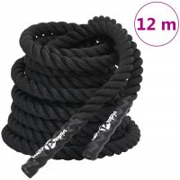 Battle rope svart 9 kg polyester vidaXL