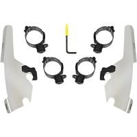 Batwing Trigger-Lock Monteringssats Silver MEMPHIS SHADES
