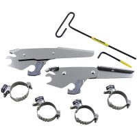 Batwing Trigger-Lock Monteringssats Silver MEMPHIS SHADES