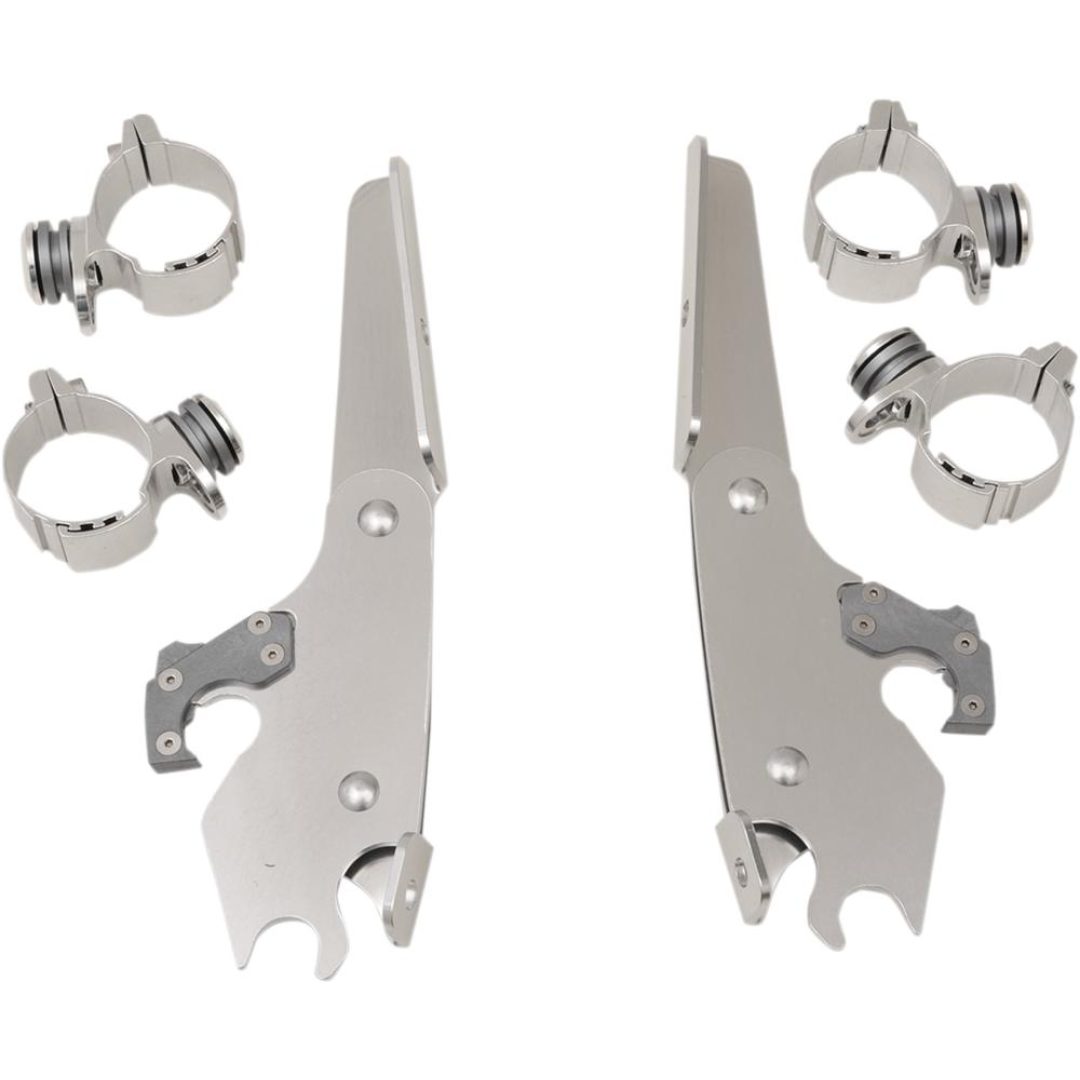 Batwing Trigger-Lock Monteringssats Silver MEMPHIS SHADES Monteringskit