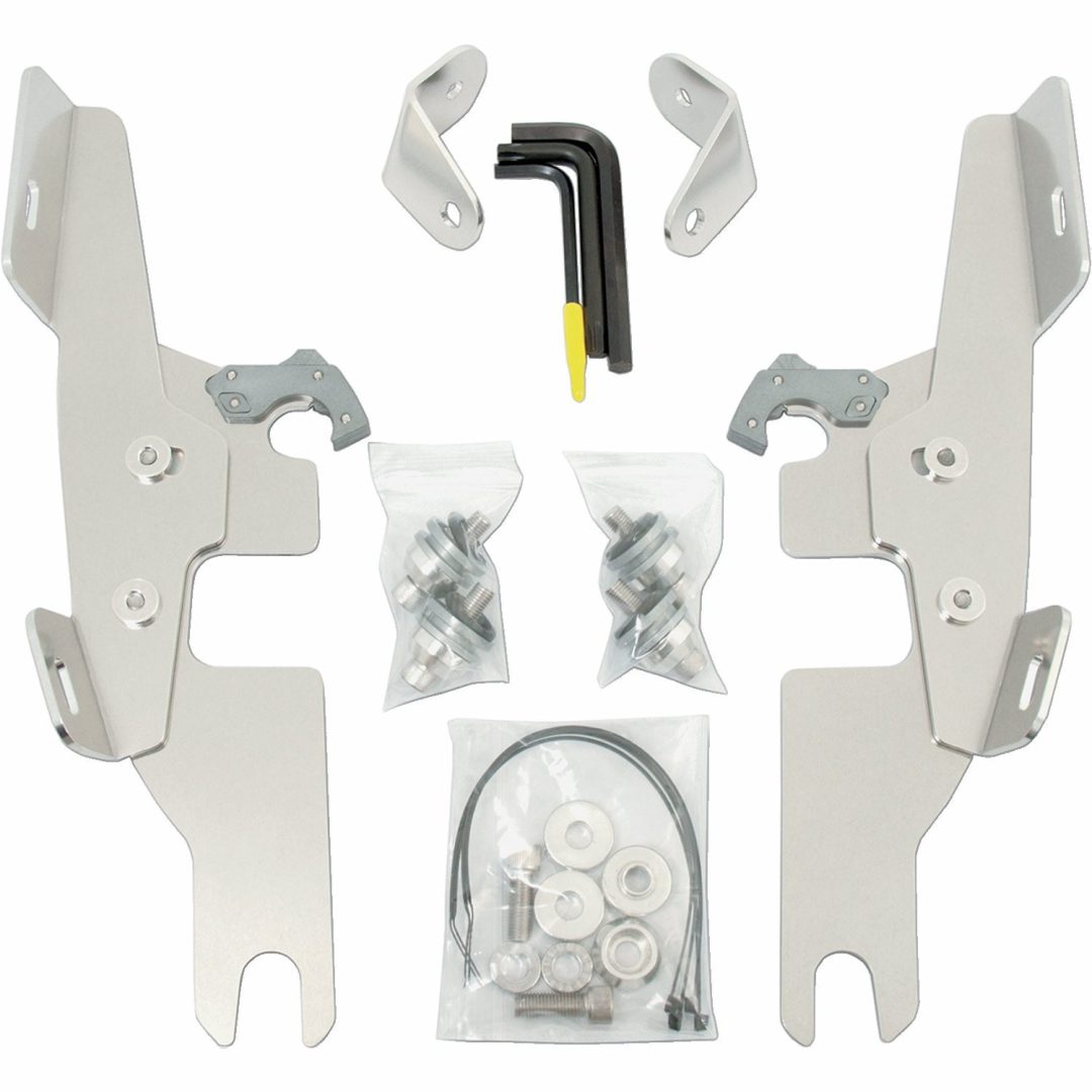 Batwing Trigger-Lock Monteringssats Silver MEMPHIS SHADES Trigger-lock fäste