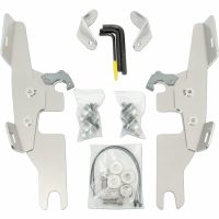 Batwing Trigger-Lock Monteringssats Silver MEMPHIS SHADES