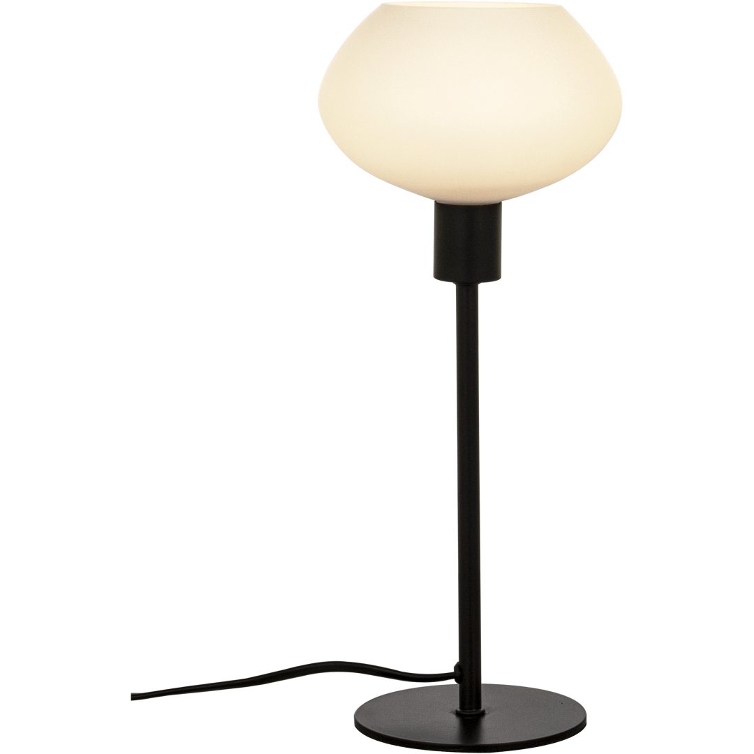 Bell Bordlampa Hög, Svart/vit ANETA HOME Sockel E14 Svart /Opalvit
