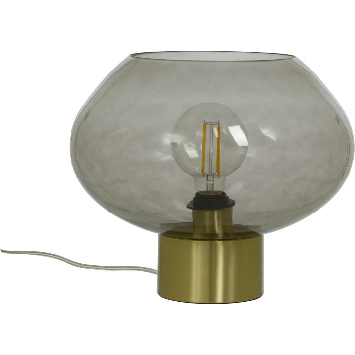 Bell Bordlampa Stor, Matt Mässing/rök ANETA HOME Sockel E27 Matt Mässing /Rök – bild 3