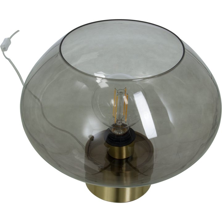 Bell Bordlampa Stor, Matt Mässing/rök ANETA HOME Sockel E27 Matt Mässing /Rök – bild 2