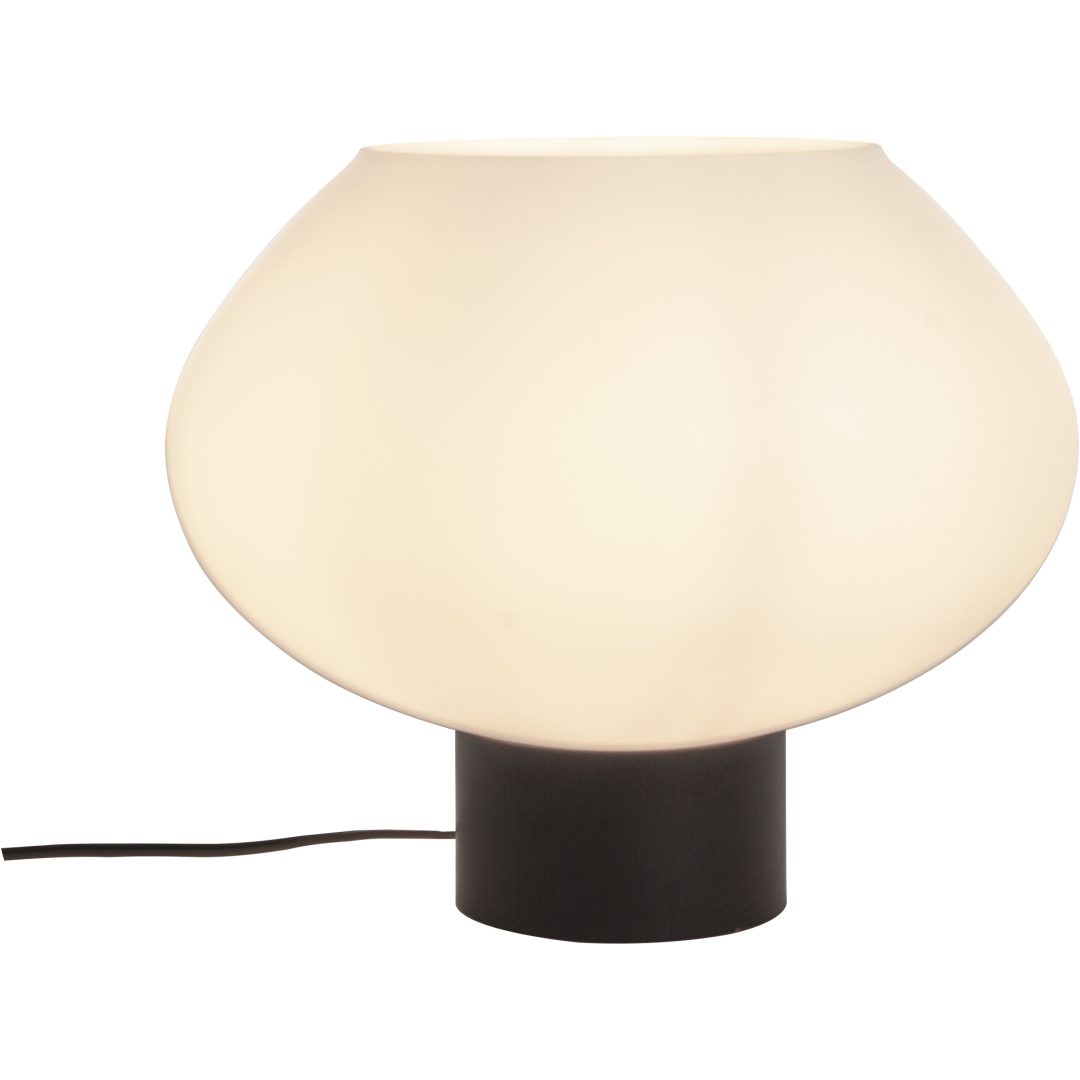 Bell Bordlampa Stor, Svart/vit ANETA HOME Sockel E27 Svart /Opalvit