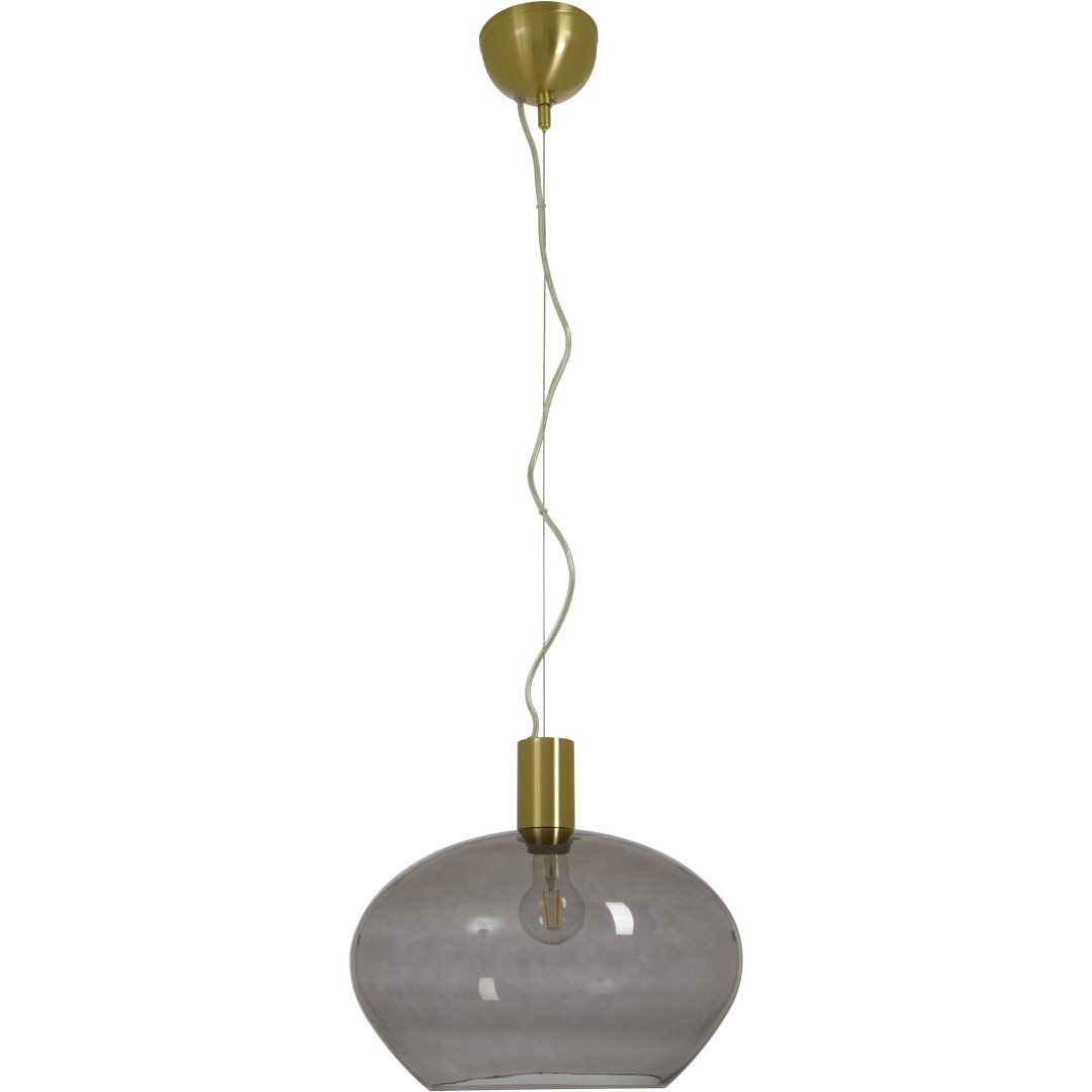Bell Taklampa 35cm, ANETA HOME Matt Mässing /Rök – bild 5