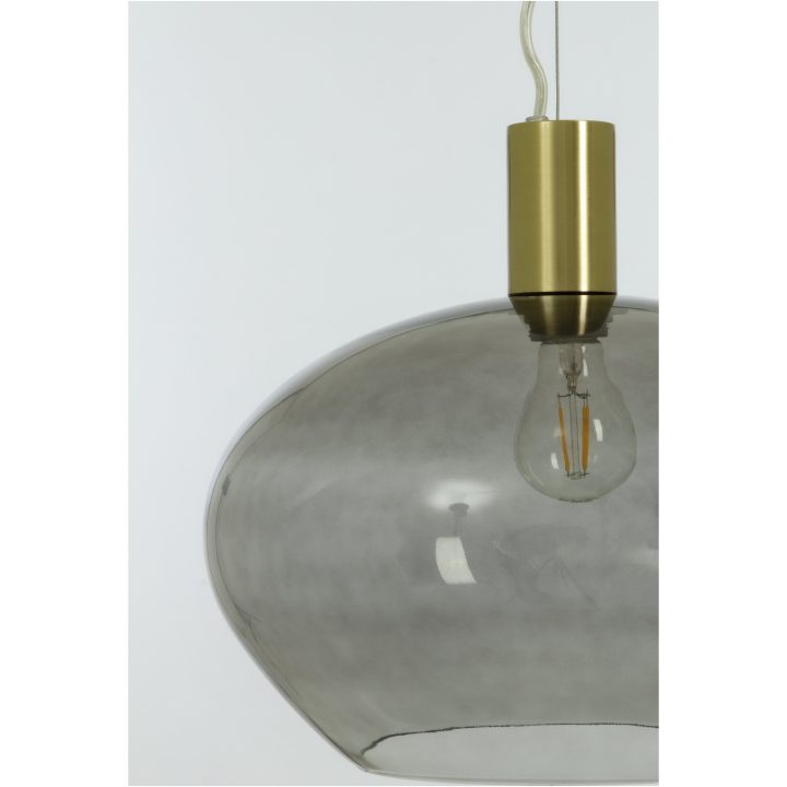 Bell Taklampa 35cm, ANETA HOME Matt Mässing /Rök – bild 4