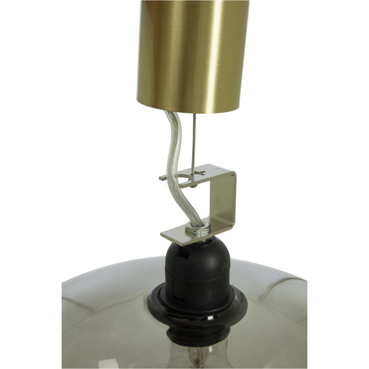 Bell Taklampa 35cm, ANETA HOME Matt Mässing /Rök – bild 3