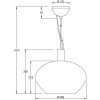 Bell Taklampa 35cm, ANETA HOME Matt Mässing /Rök – miniatyr 9