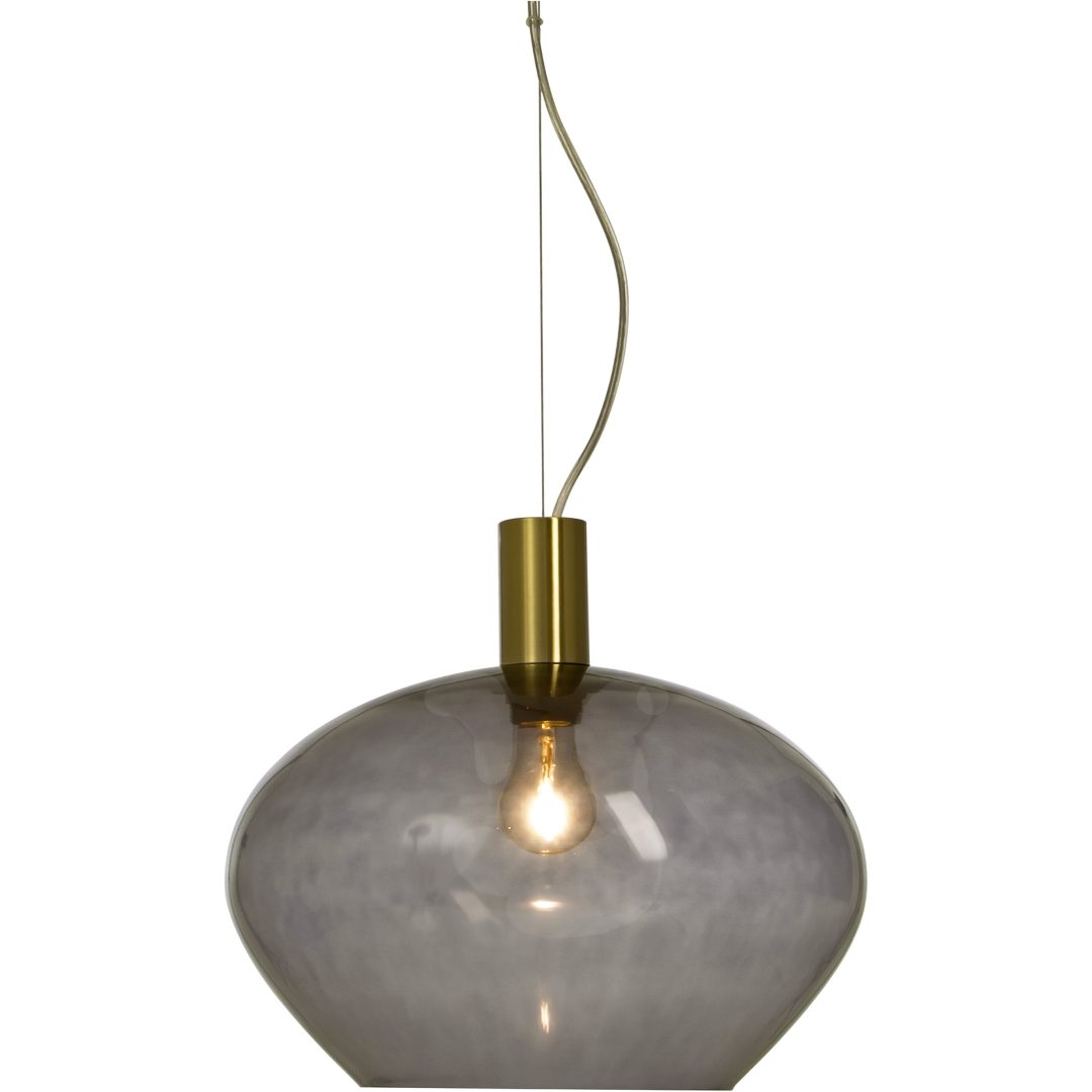 Bell Taklampa 35cm, ANETA HOME Matt Mässing /Rök