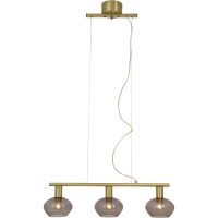 Bell Taklampa 3:a Rak, Matt Mässing/rök ANETA HOME