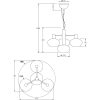Bell Taklampa ANETA HOME Svart /Opalvit – miniatyr 8