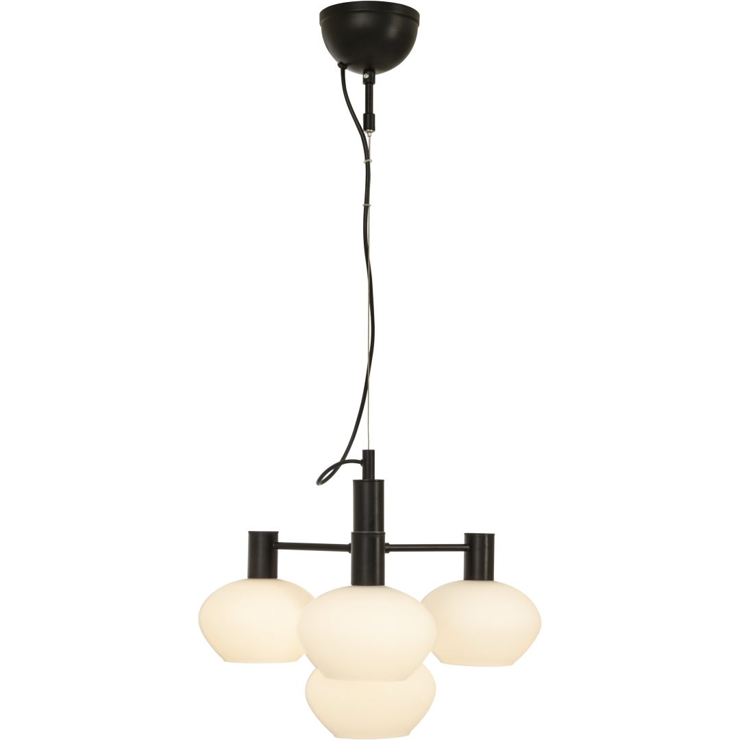 Bell Taklampa ANETA HOME Svart /Opalvit