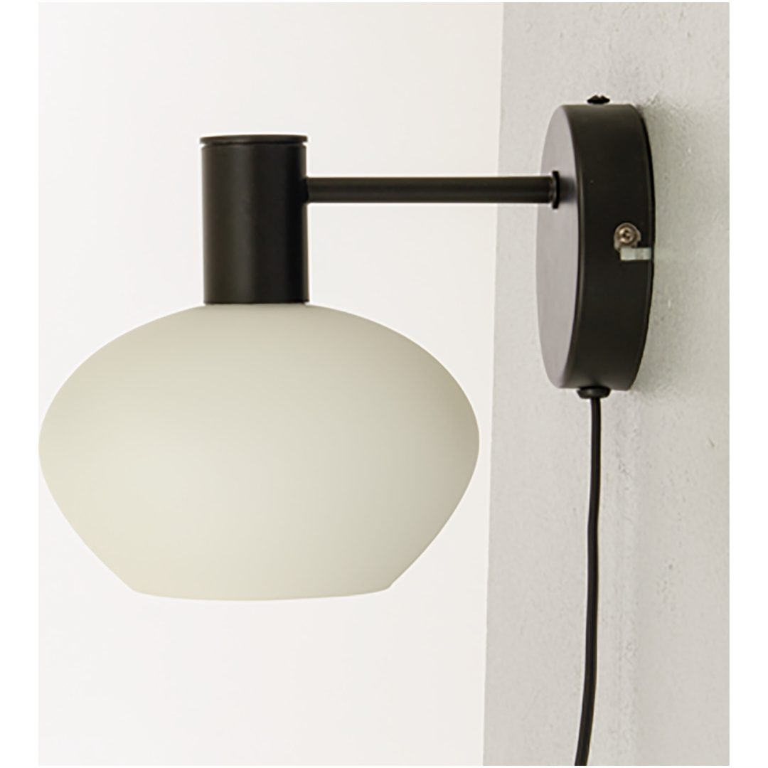Bell Vägglampa, ANETA HOME Svart /Opalvit – bild 2
