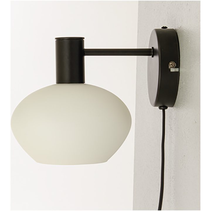 Bell Vägglampa, ANETA HOME Svart /Opalvit – bild 2