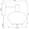Bell Vägglampa, ANETA HOME Svart /Opalvit – miniatyr 5