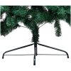 Belyst halv plastgran med kulor grön 150 cm vidaXL 150 x 95 cm – miniatyr 6