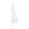 Belyst halv plastgran med kulor vit 210 cm vidaXL 210 x 120 cm – miniatyr 4