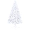 Belyst halv plastgran med kulor vit 210 cm vidaXL 210 x 120 cm – miniatyr 5
