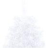 Belyst halv plastgran med kulor vit 210 cm vidaXL 210 x 120 cm – miniatyr 8