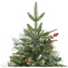 Belyst julgran med kottar grön 120 cm PVC&PE vidaXL 120 x 60 cm – miniatyr 7