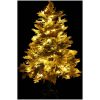 Belyst julgran med kottar grön 150 cm PVC&PE vidaXL 150 x 90 cm – miniatyr 3