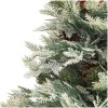 Belyst julgran med kottar grön 150 cm PVC&PE vidaXL 150 x 90 cm – miniatyr 6
