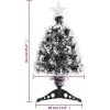 Belyst plastgran grön och vit 64 cm fiberoptik vidaXL 64 cm – miniatyr 8