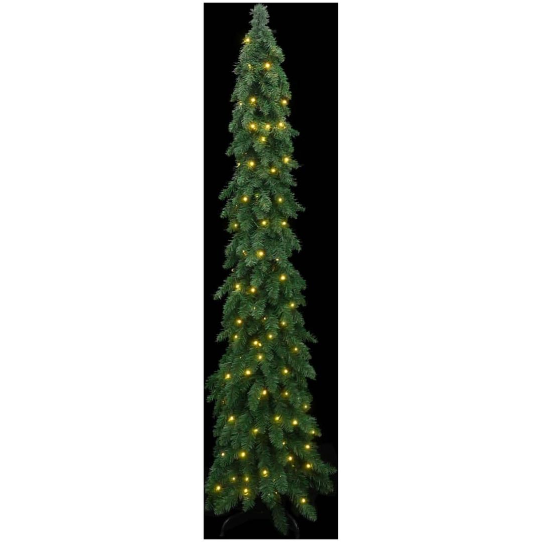 Belyst plastgran med 130 LEDs vidaXL 210 cm – bild 2