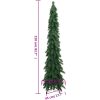 Belyst plastgran med 130 LEDs vidaXL 210 cm – miniatyr 11