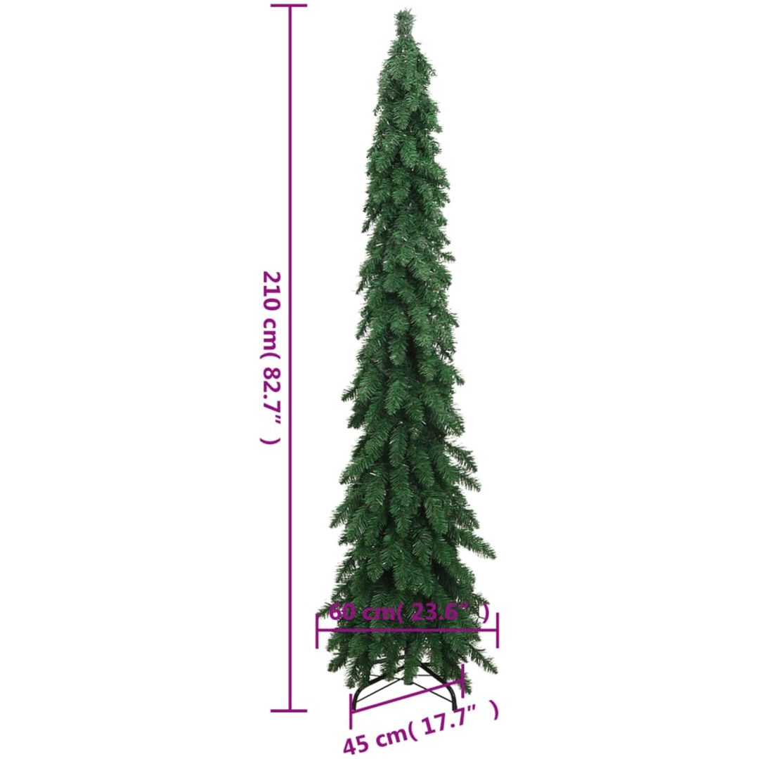 Belyst plastgran med 130 LEDs vidaXL 210 cm – bild 11