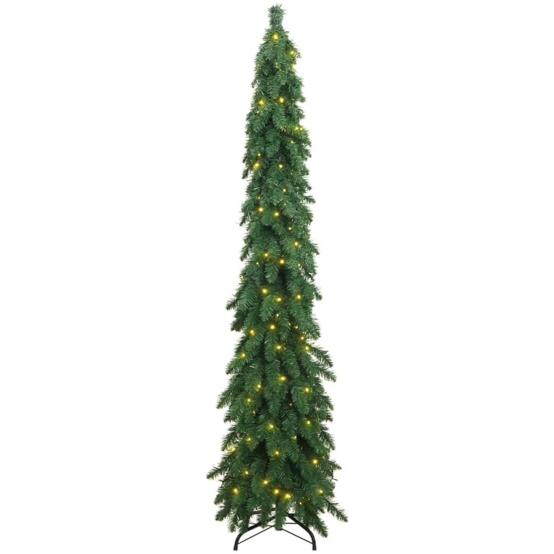 Belyst plastgran med 130 LEDs vidaXL 210 cm – bild 3