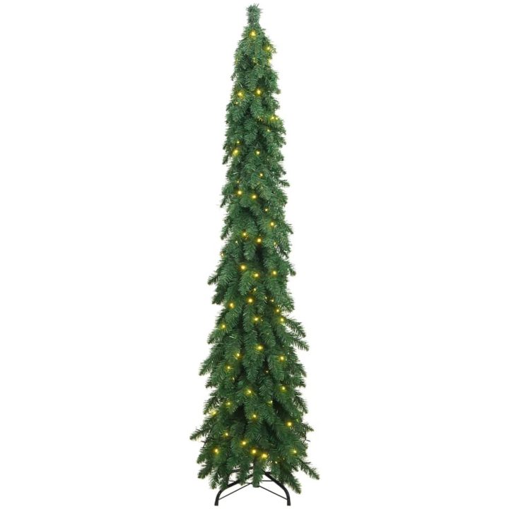 Belyst plastgran med 130 LEDs vidaXL 210 cm – bild 3