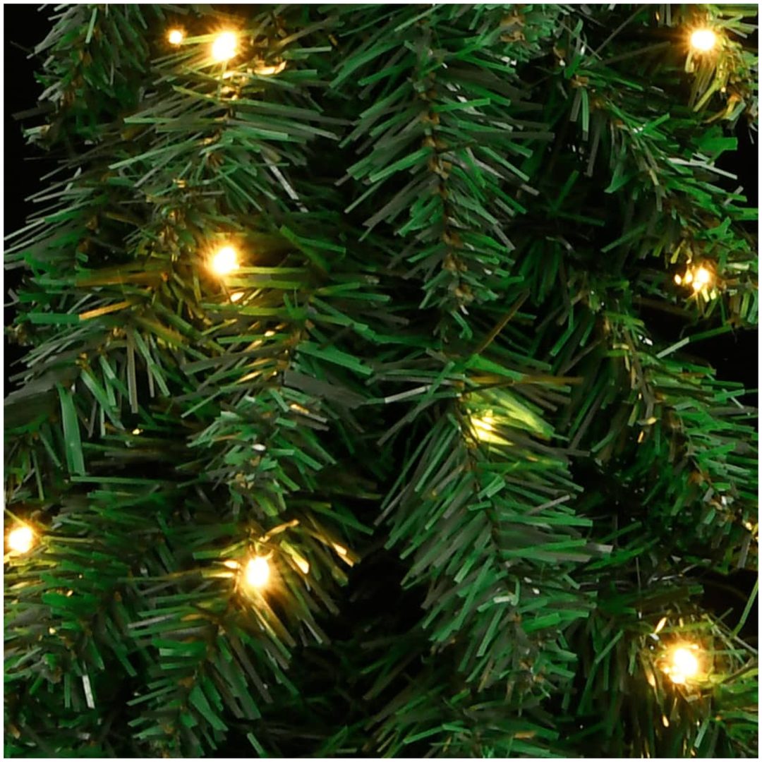 Belyst plastgran med 130 LEDs vidaXL 210 cm – bild 7