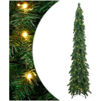 Belyst plastgran med 130 LEDs vidaXL