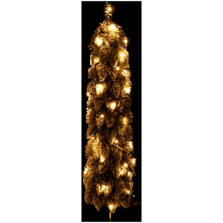 Belyst plastgran med 30 LEDs och snö vidaXL 60 cm – bild 2