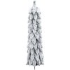 Belyst plastgran med 30 LEDs och snö vidaXL 60 cm – miniatyr 4